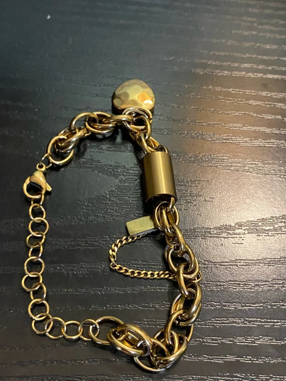 Brass Chain Link Bracelet - Women's Jewelry